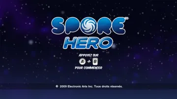 Spore Hero screen shot title